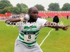 Anthony Ashodi (WGEL) winner of the shot, British National League, Division 1, Gateshead. Photo: David T. Hewitson/Sports for All Pics